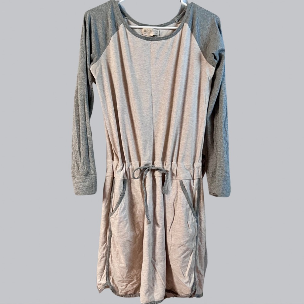 SYNERGY Long Sleeve Shirt Dress Size M